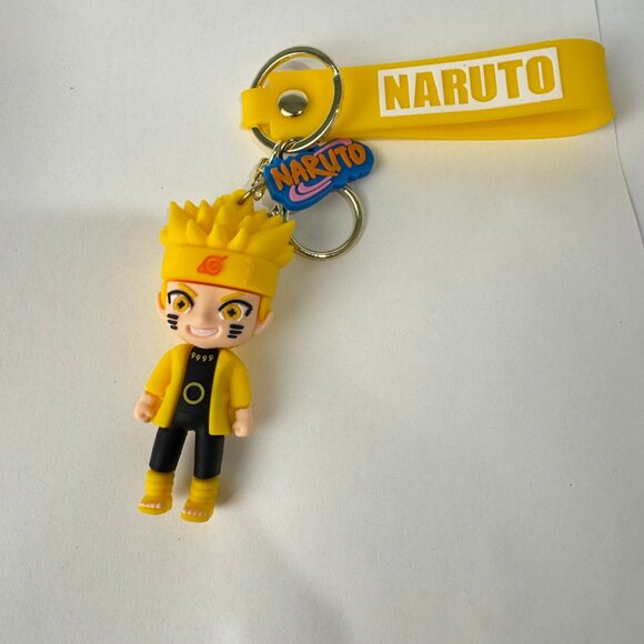 New Naruto Anime Keychain Figure with Yellow Strap - Picture 5 of 6